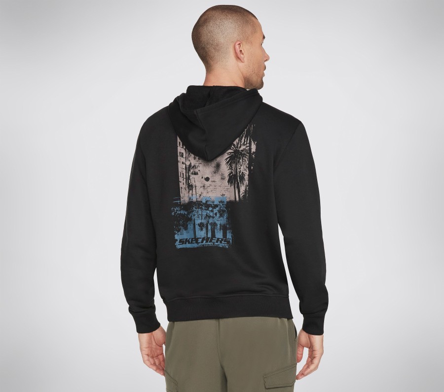 Herren SKECHERS Oberteile | Skechers Palm Tree Dreams Pullover Hoodie