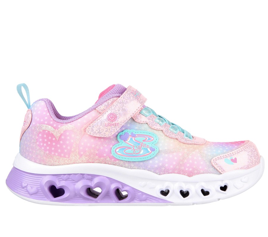 Kinder SKECHERS Slip-Ons | Flutter Heart Lights - Simply Love