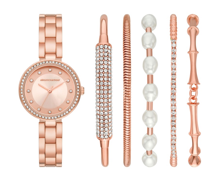 Damen SKECHERS Uhren | Glitz Rose Gold Watch