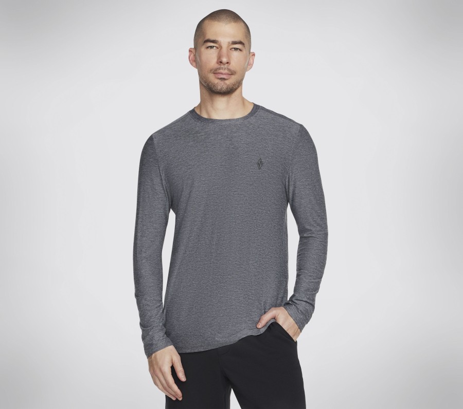 Herren SKECHERS Oberteile | Go Dri All Day Ls Diamond Tee