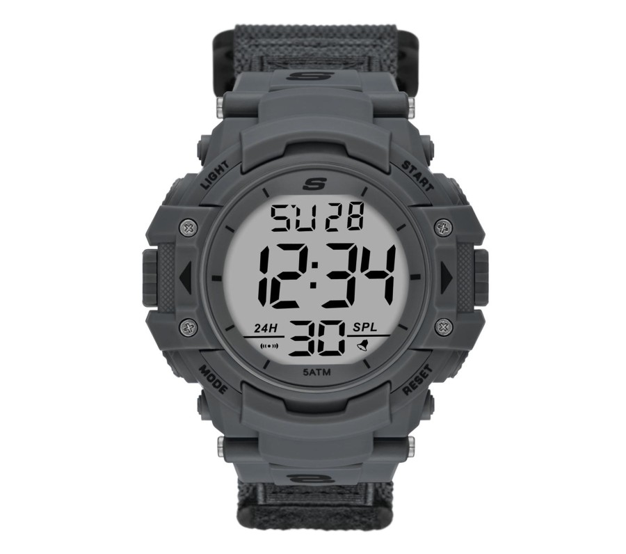 Damen SKECHERS Uhren | Keats Fast Wrap Digital Gray Watch