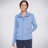 Damen SKECHERS Oberteile | Skechers Hoodless Skechcloud Jacket