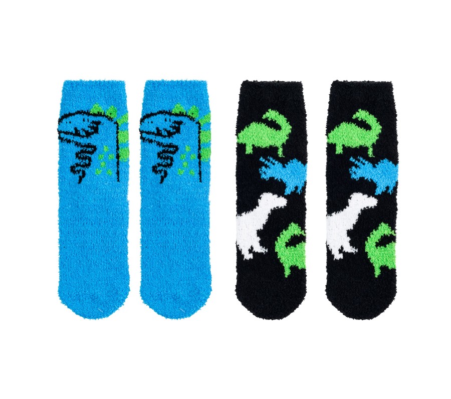 Damen SKECHERS Socken | 2 Pack Dino Cozy Crew Socks