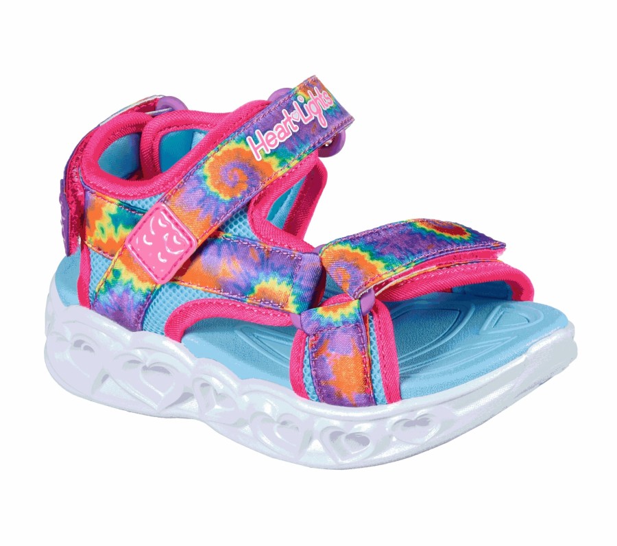 Kinder SKECHERS Sandalen | S Lights: Heart Lights Sandal - Color Groove