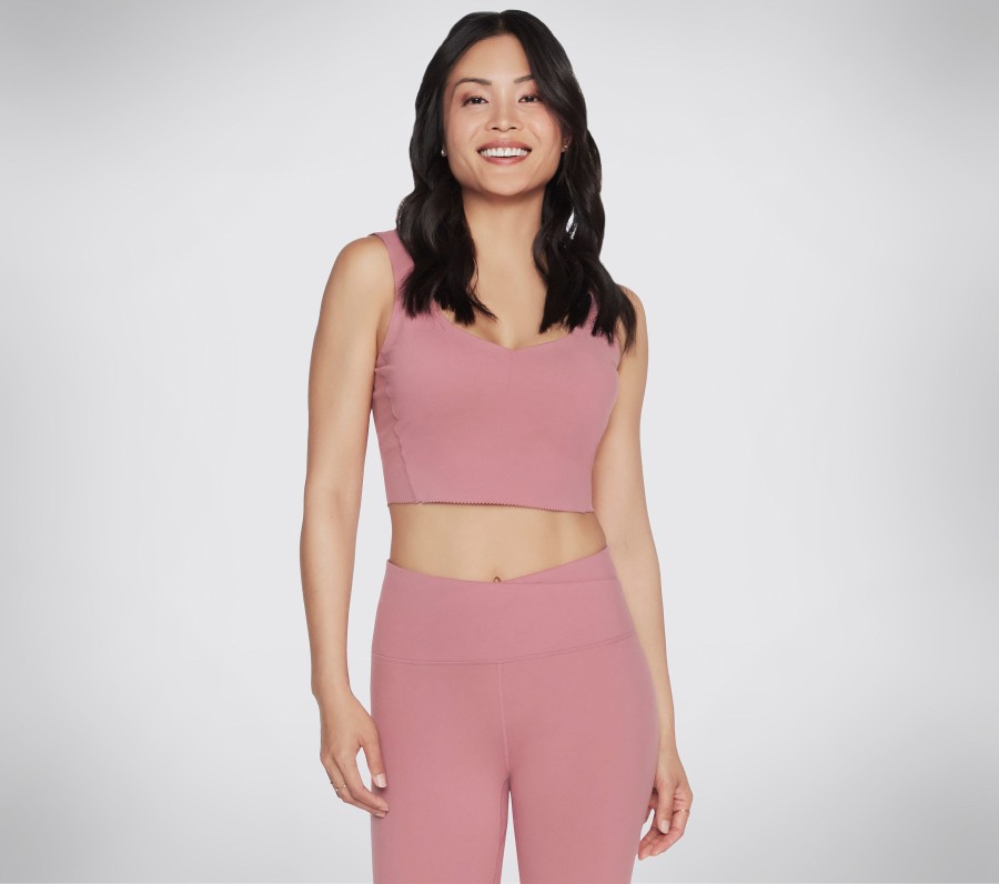 Damen SKECHERS Oberteile | Gosculpt Scalloped Longline Bra