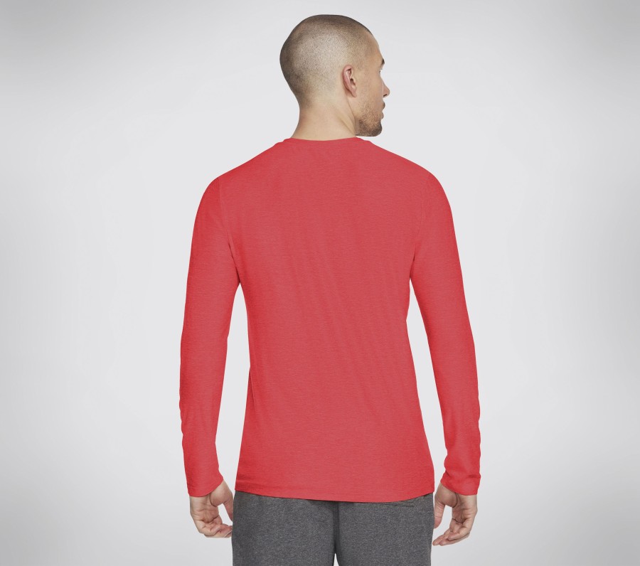 Herren SKECHERS Oberteile | Go Dri All Day L/S Diamond Tee Solid