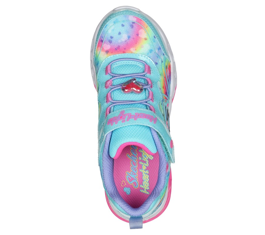 Kinder SKECHERS Sneaker Casual | Flutter Heart Lights - Groovy Swirl