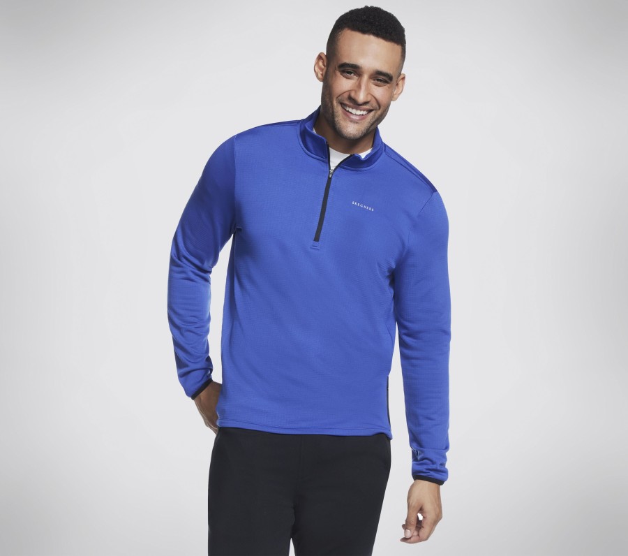 Herren SKECHERS Oberteile | Skech-Knits Ultra Go Thermal 1/4 Zip