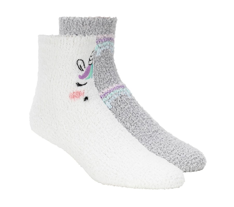 Damen SKECHERS Socken | Unicorn Cozy Crew Socks - 2 Pack