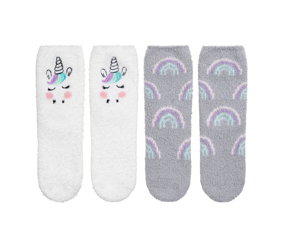 Damen SKECHERS Socken | Unicorn Cozy Crew Socks - 2 Pack