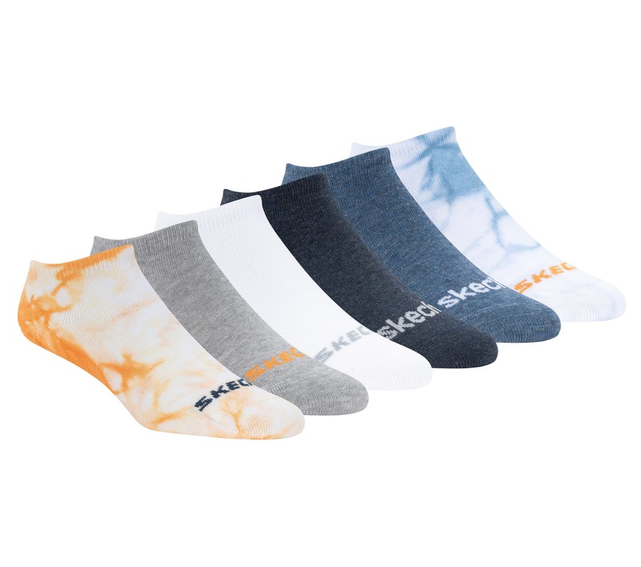 Damen SKECHERS Socken | Cotton Tie-Dye No-Show Socks - 6 Pack