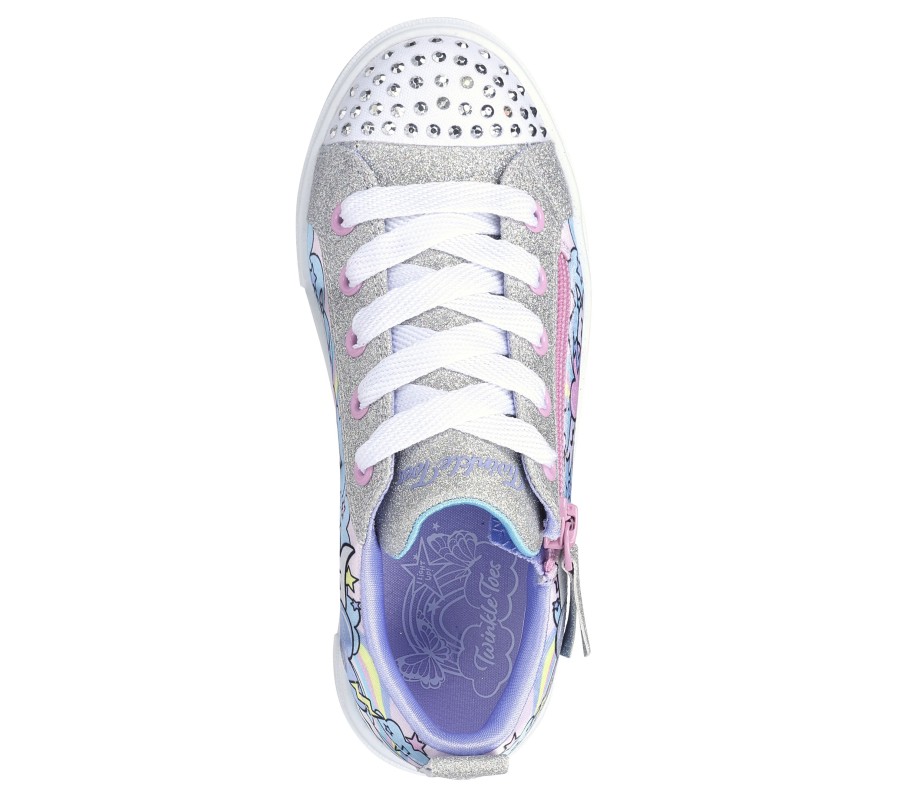 Kinder SKECHERS Schnurer | Twinkle Toes: Twinkle Sparks - Flying Hearts